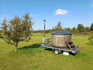 eine mobile Sauna
