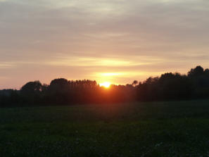 ... ein schöner Sonnenuntergang hat uns entschädigt.