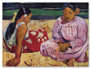Paul Gauguin - Frauen am Strand (1891)